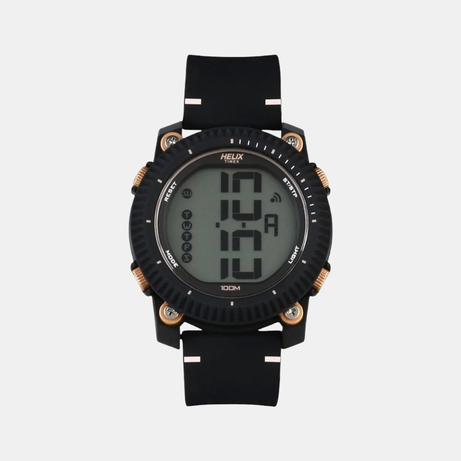 Men Quartz Black Dial Analog Resin Watch TWESK0703T