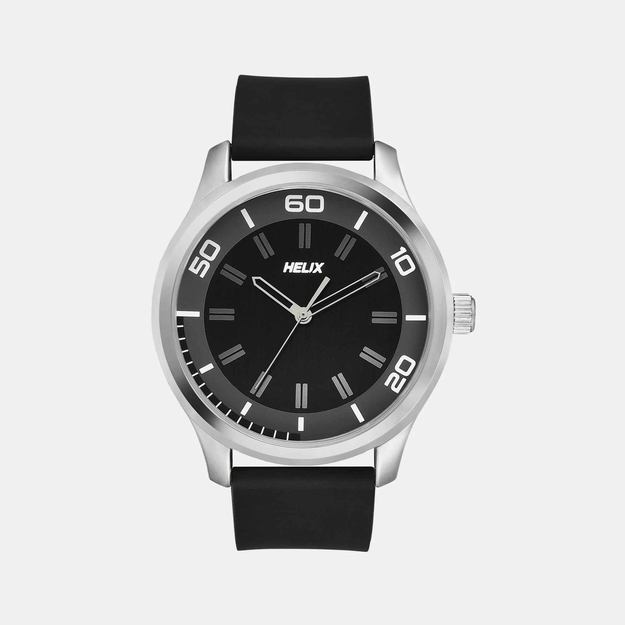 Men Quartz Black Dial Analog Silicone Watch TW043HG21 - Image 2