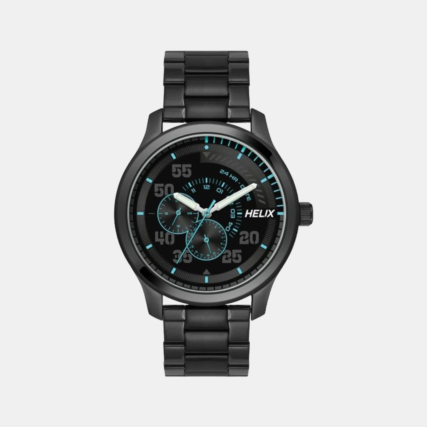 Men Quartz Black Dial Analog Stainless Steel Watch TW043HG09