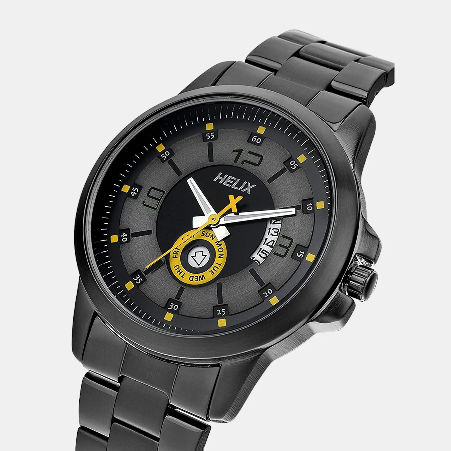 Men Quartz Black Dial Analog Stainless Steel Watch TW043HG10 - Image 2