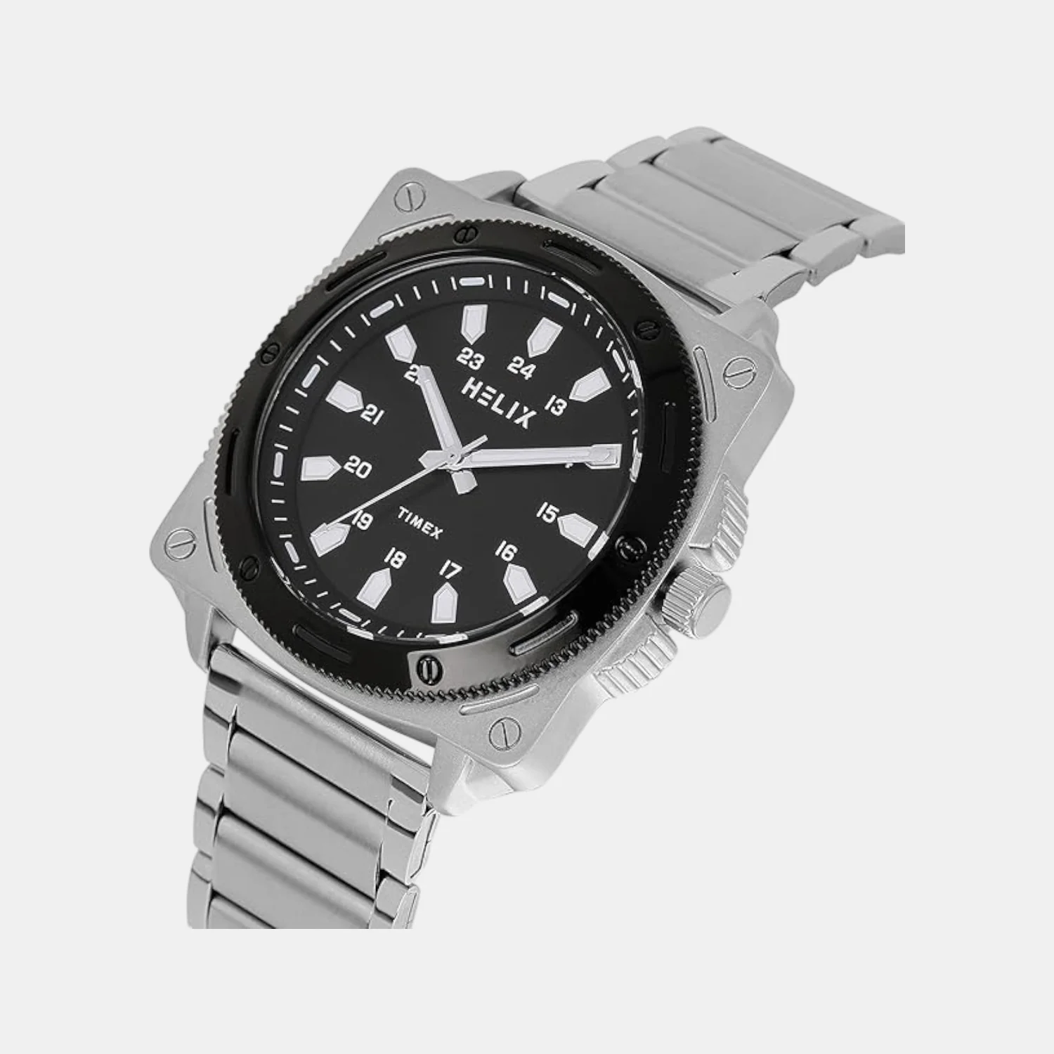 Men Quartz Black Dial Analog Stainless Steel Watch TW062HG03T - Image 2