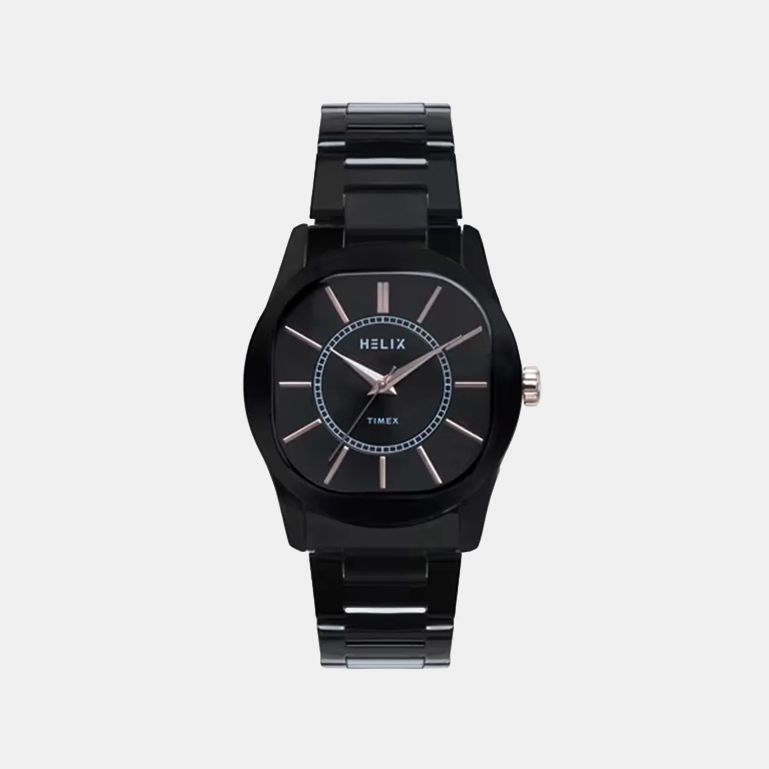 Men Quartz Black Dial Analog Stainless Steel Watch TW067HG02T