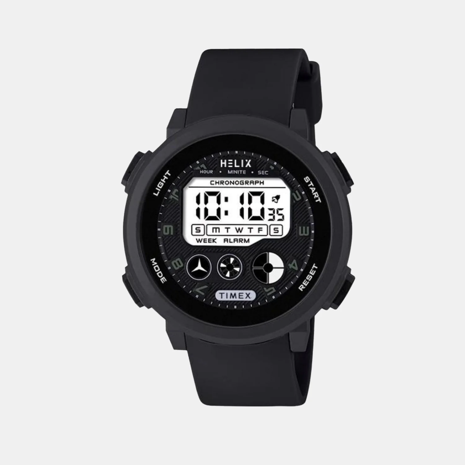 Men Quartz Black Dial Digital Silicone Watch TWESK6400T