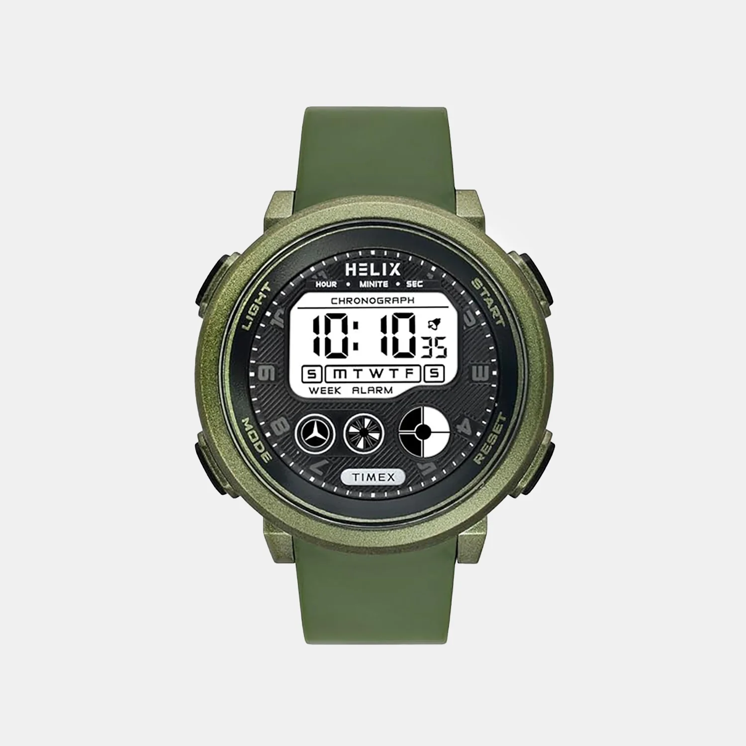 Men Quartz Black Dial Digital Silicone Watch TWESK6402T