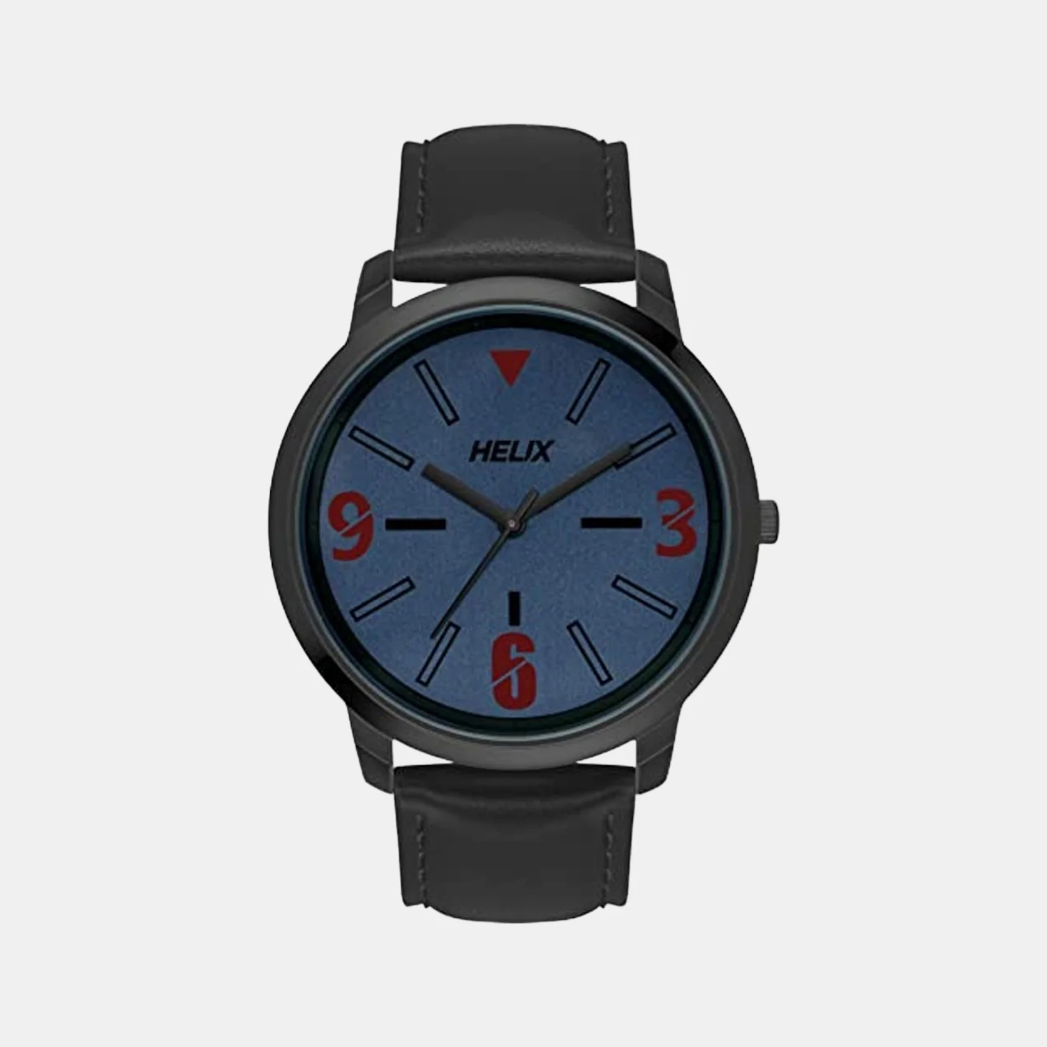 Men Quartz Blue Dial Analog Leather Watch TW039HG02