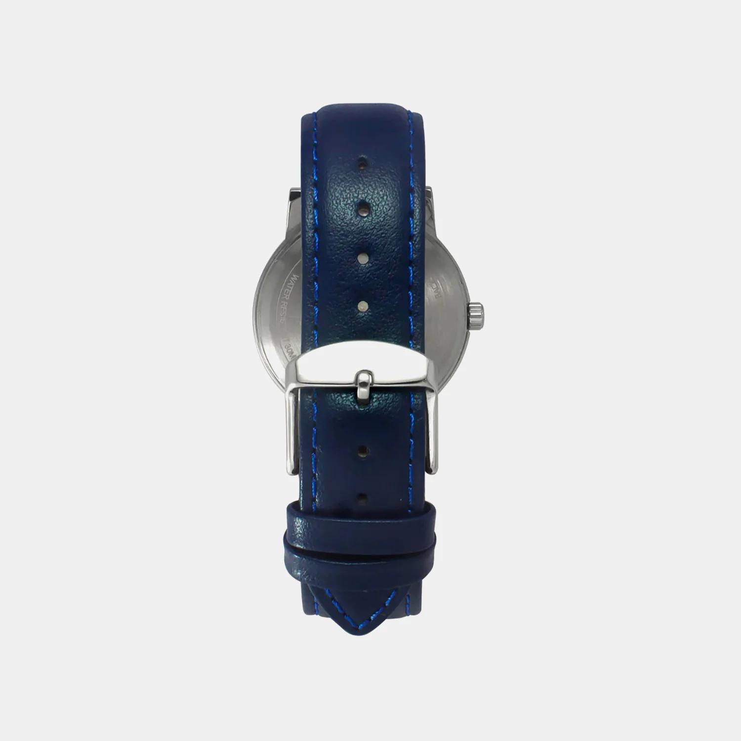 Men Quartz Blue Dial Analog Leather Watch TW047HG01 - Image 4