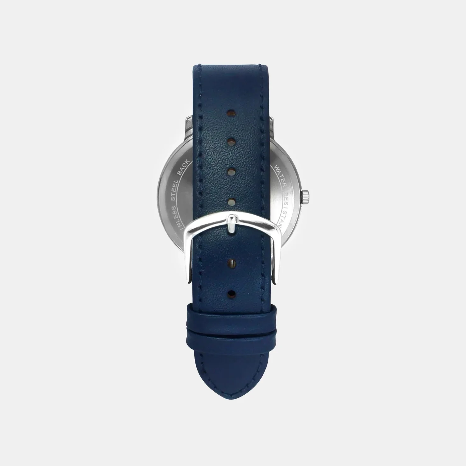 Men Quartz Blue Dial Analog Leather Watch TW056HG02 - Image 4