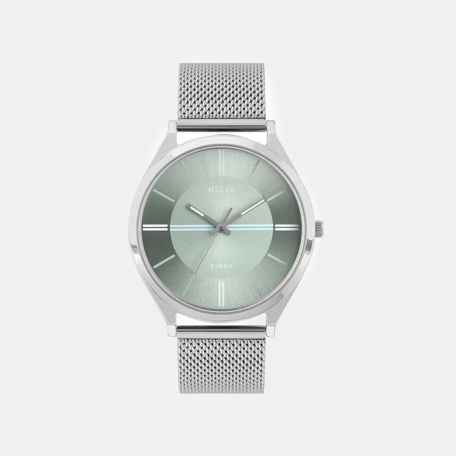Men Quartz Blue Dial Analog Mesh Watch TW060HG07T