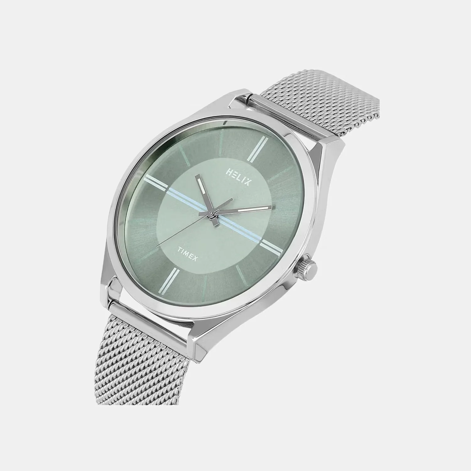 Men Quartz Blue Dial Analog Mesh Watch TW060HG07T - Image 2
