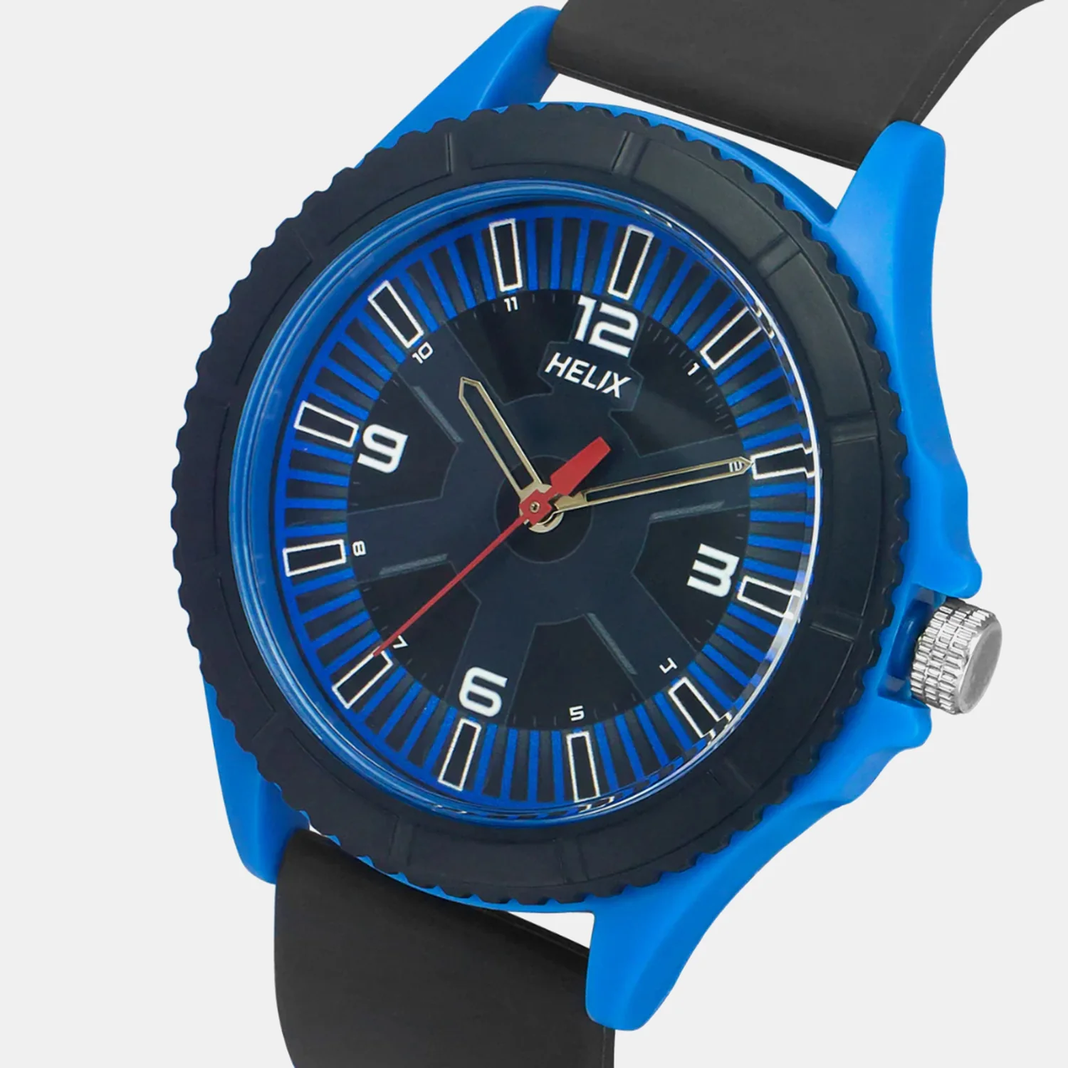 Men Quartz Blue Dial Analog Silicone Watch TW033HG21 - Image 2