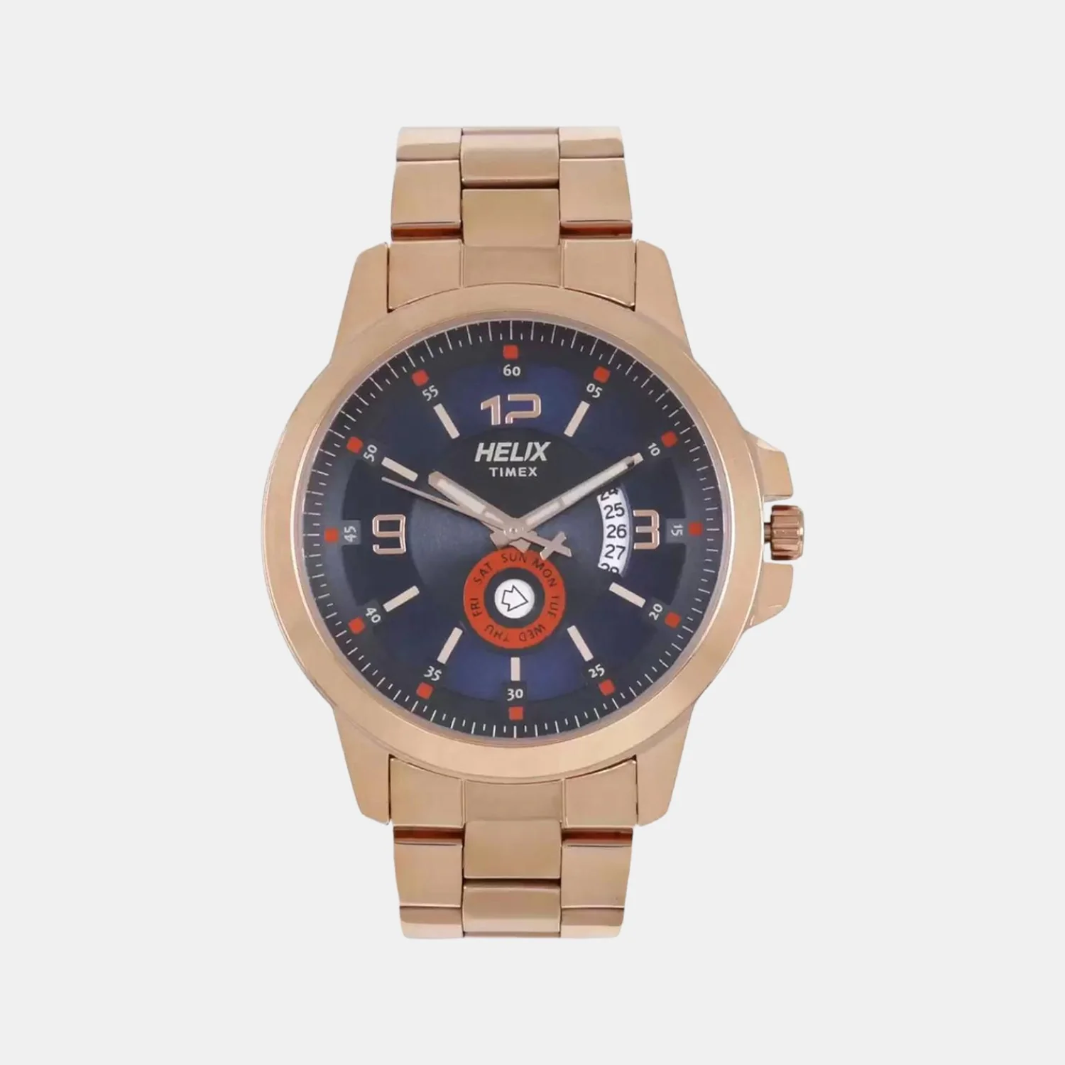 Men Quartz Blue Dial Analog Stainless Steel Watch TW023HG19