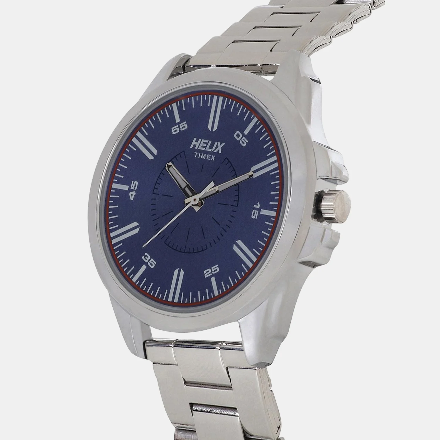Men Quartz Blue Dial Analog Stainless Steel Watch TW032HG05 - Image 3
