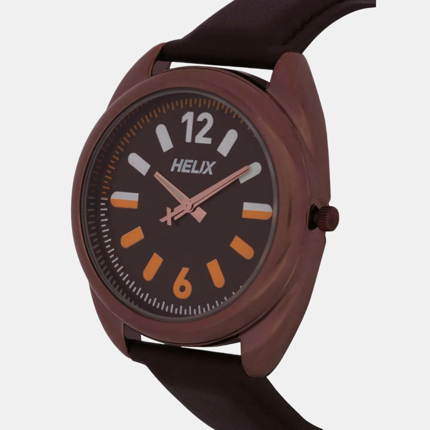 Men Quartz Brown Dial Analog Leather Watch TW038HG02 - Image 3