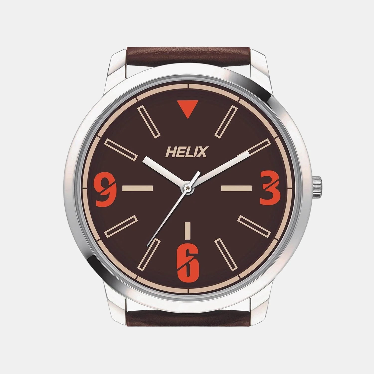 Men Quartz Brown Dial Analog Leather Watch TW039HG00 - Image 4