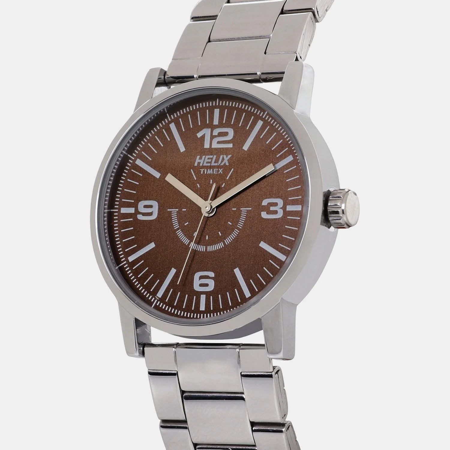 Men Quartz Brown Dial Analog Stainless Steel Watch TW035HG05 - Image 3