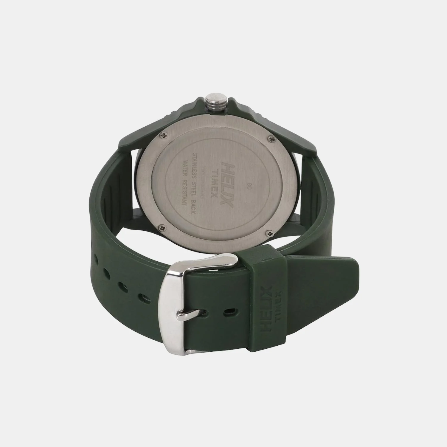 Men Quartz Green Dial Analog Rubber Watch TW033HG03 - Image 2