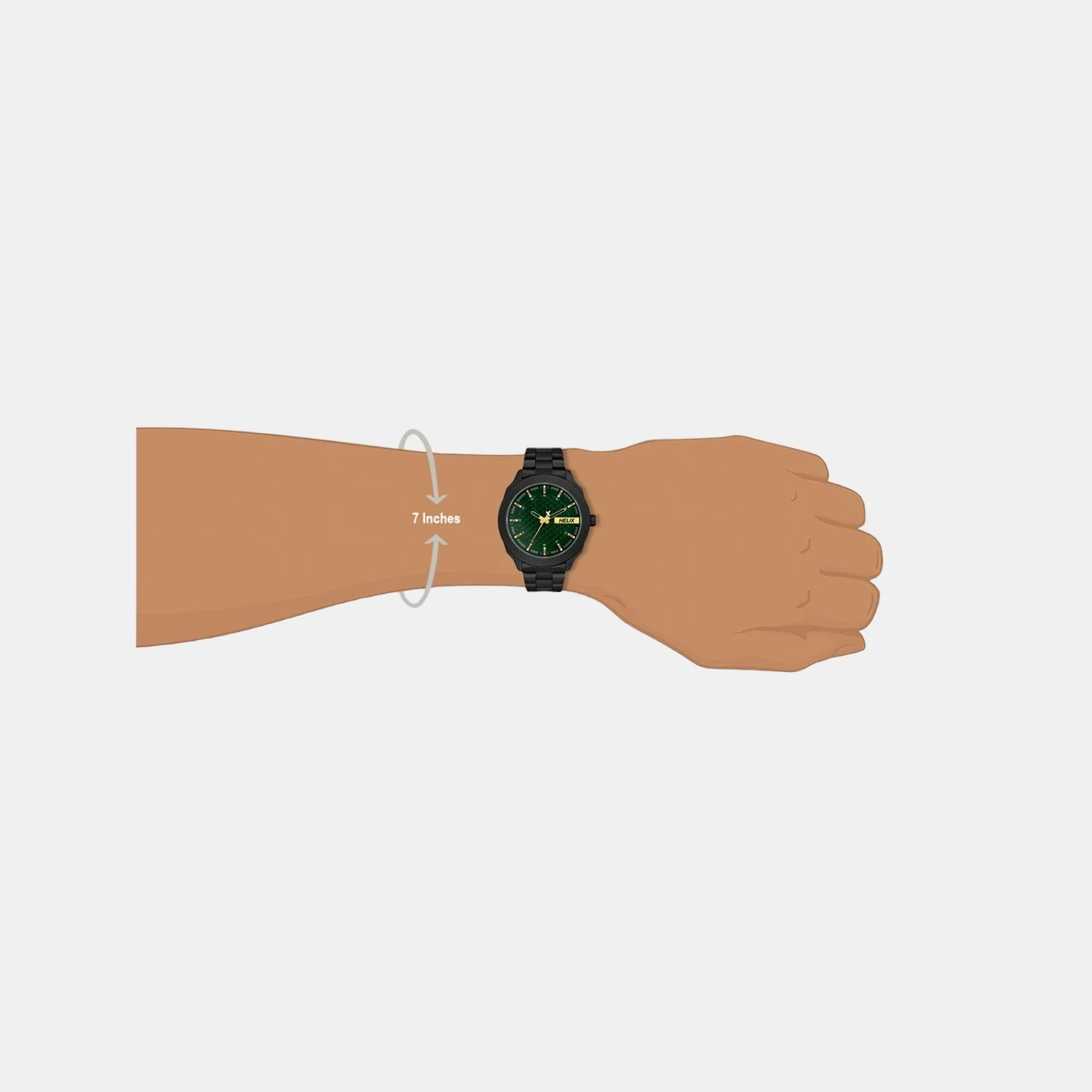 Men Quartz Green Dial Analog Stainless Steel Watch TW034HG13 - Image 6