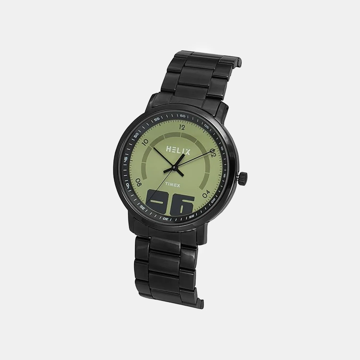 Men Quartz Green Dial Analog Stainless Steel Watch TW053HG05 - Image 2