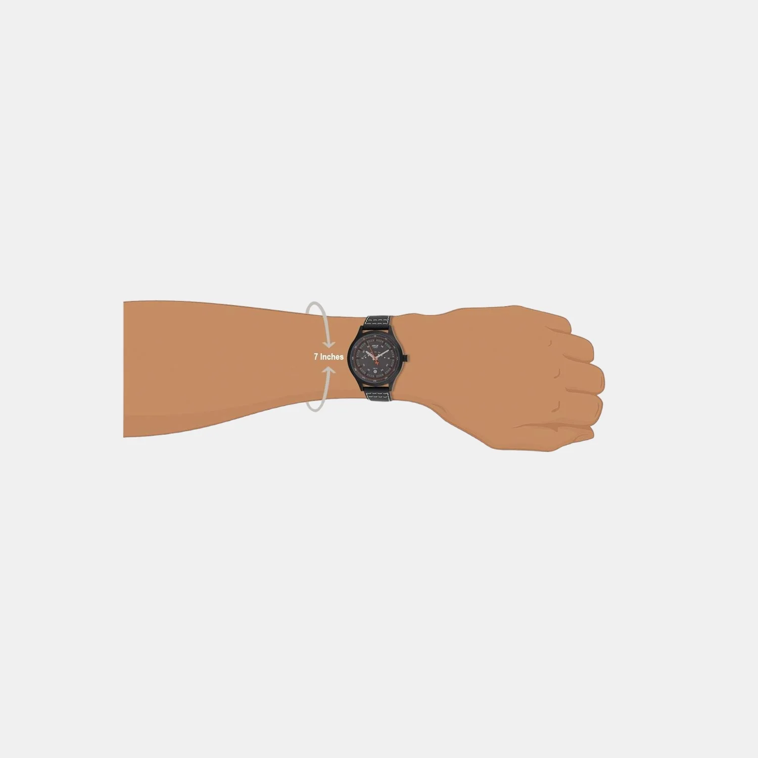 Men Quartz Grey Dial Analog Leather Watch TW003HG14 - Image 4