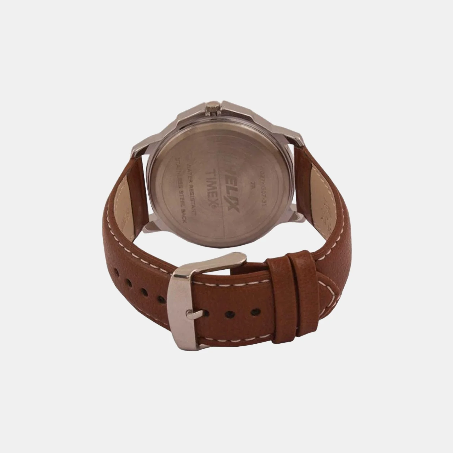 Men Quartz Grey Dial Analog Leather Watch TW027HG07 - Image 3