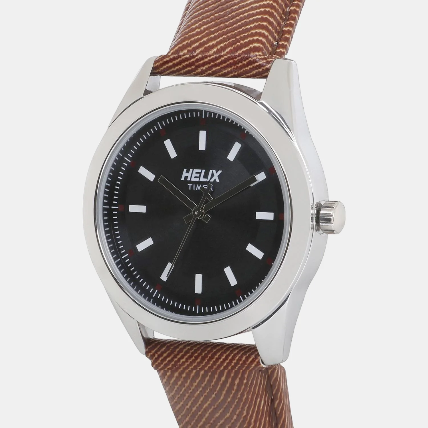 Men Quartz Grey Dial Analog Leather Watch TW031HG06 - Image 3