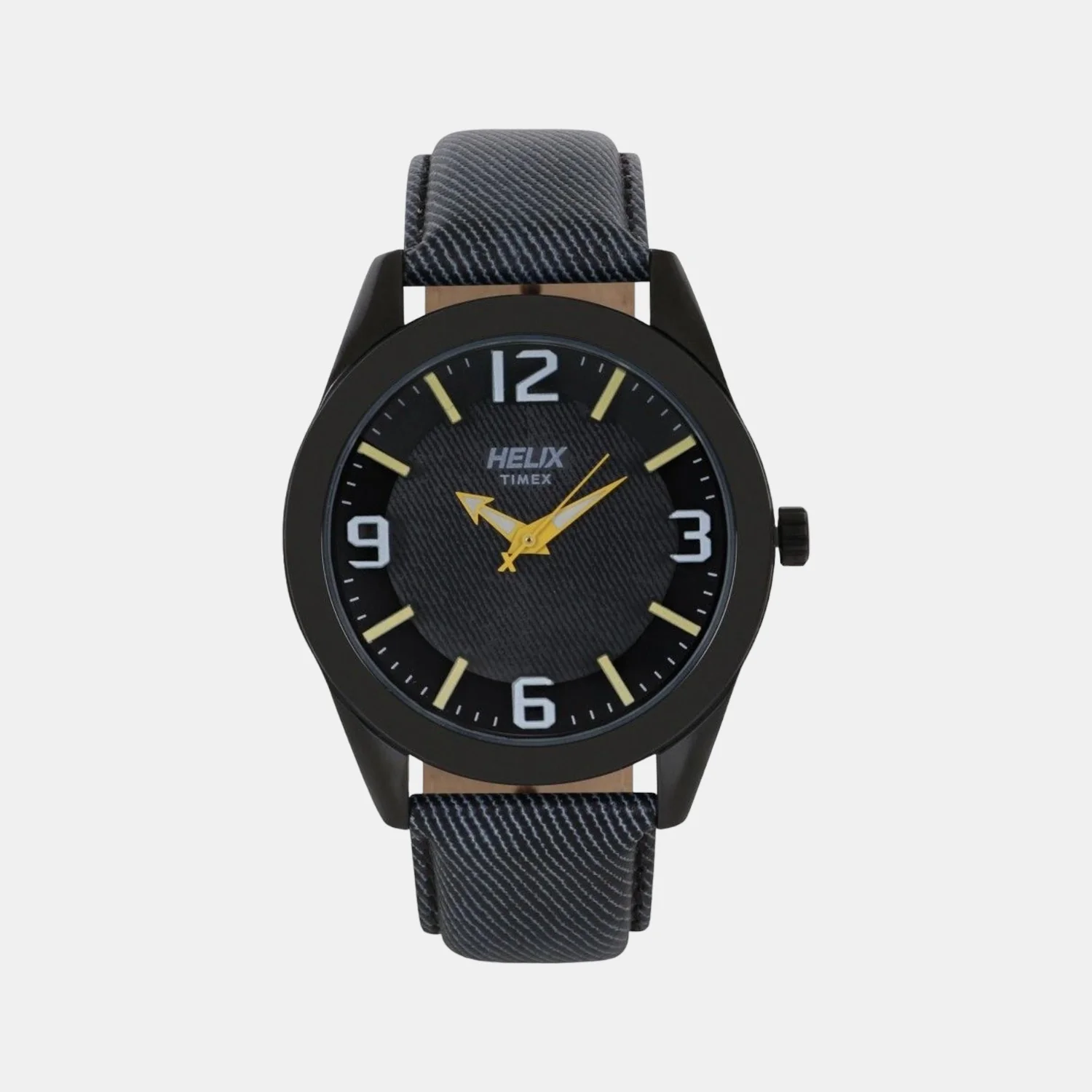 Men Quartz Grey Dial Analog Leather Watch TW031HG11