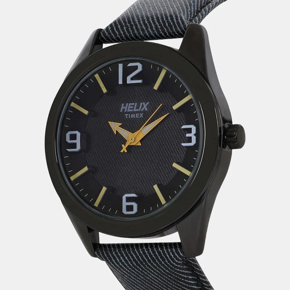 Men Quartz Grey Dial Analog Leather Watch TW031HG11 - Image 2