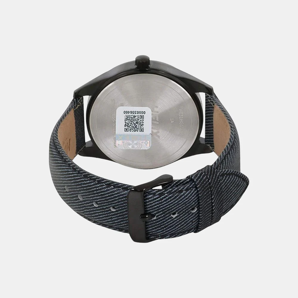 Men Quartz Grey Dial Analog Leather Watch TW031HG11 - Image 4