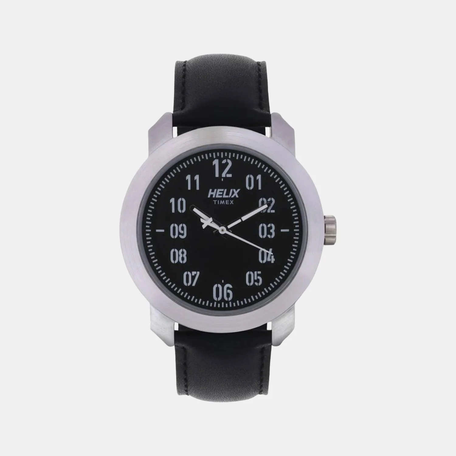 Men Quartz Grey Dial Analog Leather Watch TW036HG02