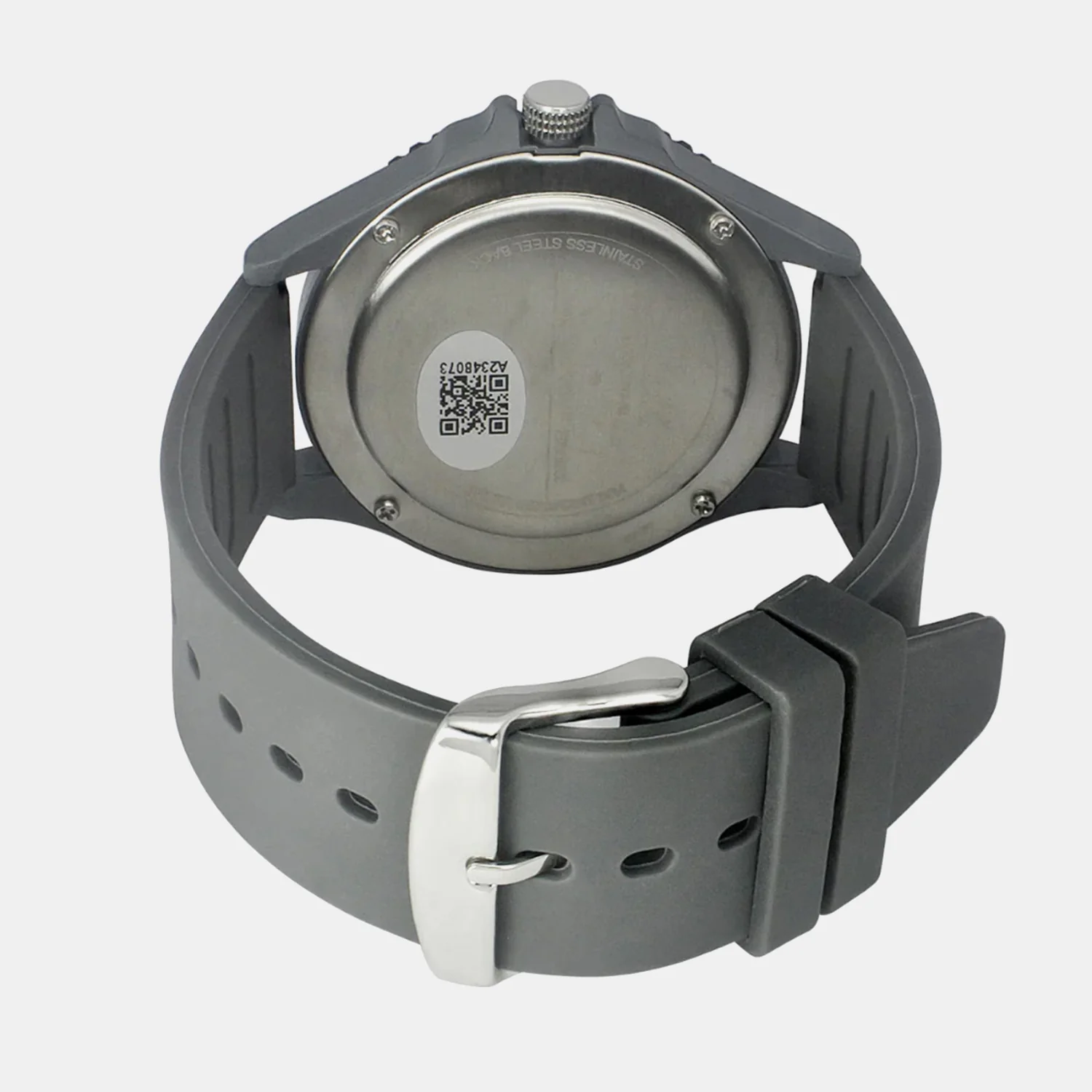 Men Quartz Grey Dial Analog Silicone Watch TW033HG17 - Image 4