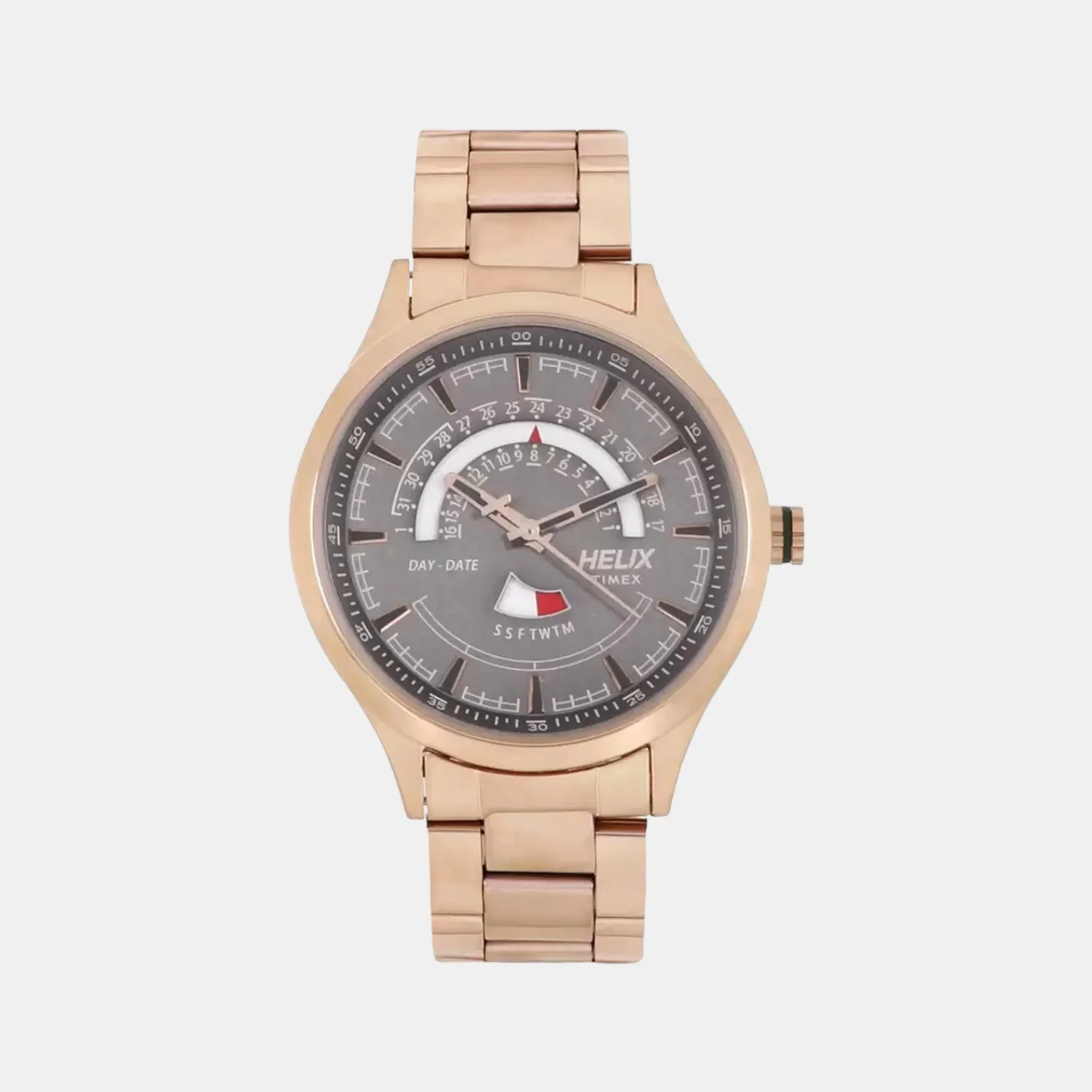 Men Quartz Grey Dial Analog Stainless Steel Watch TW003HG22