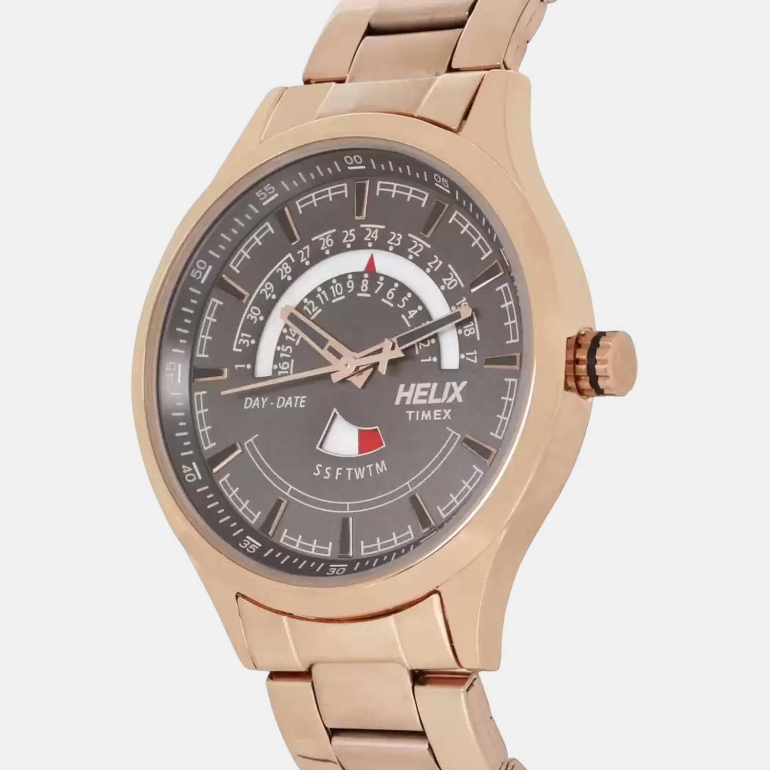 Men Quartz Grey Dial Analog Stainless Steel Watch TW003HG22 - Image 3