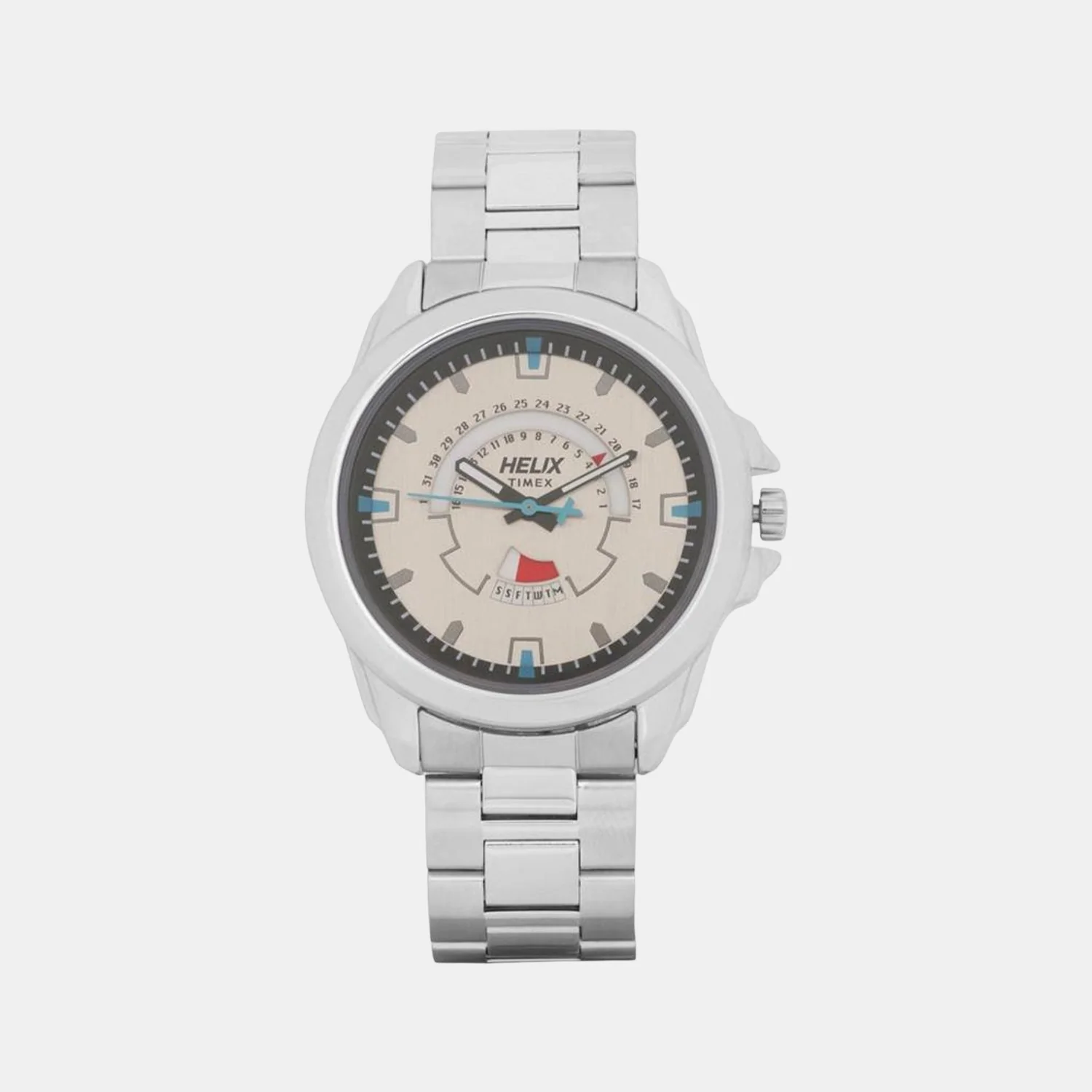 Men Quartz Grey Dial Analog Stainless Steel Watch TW032HG09