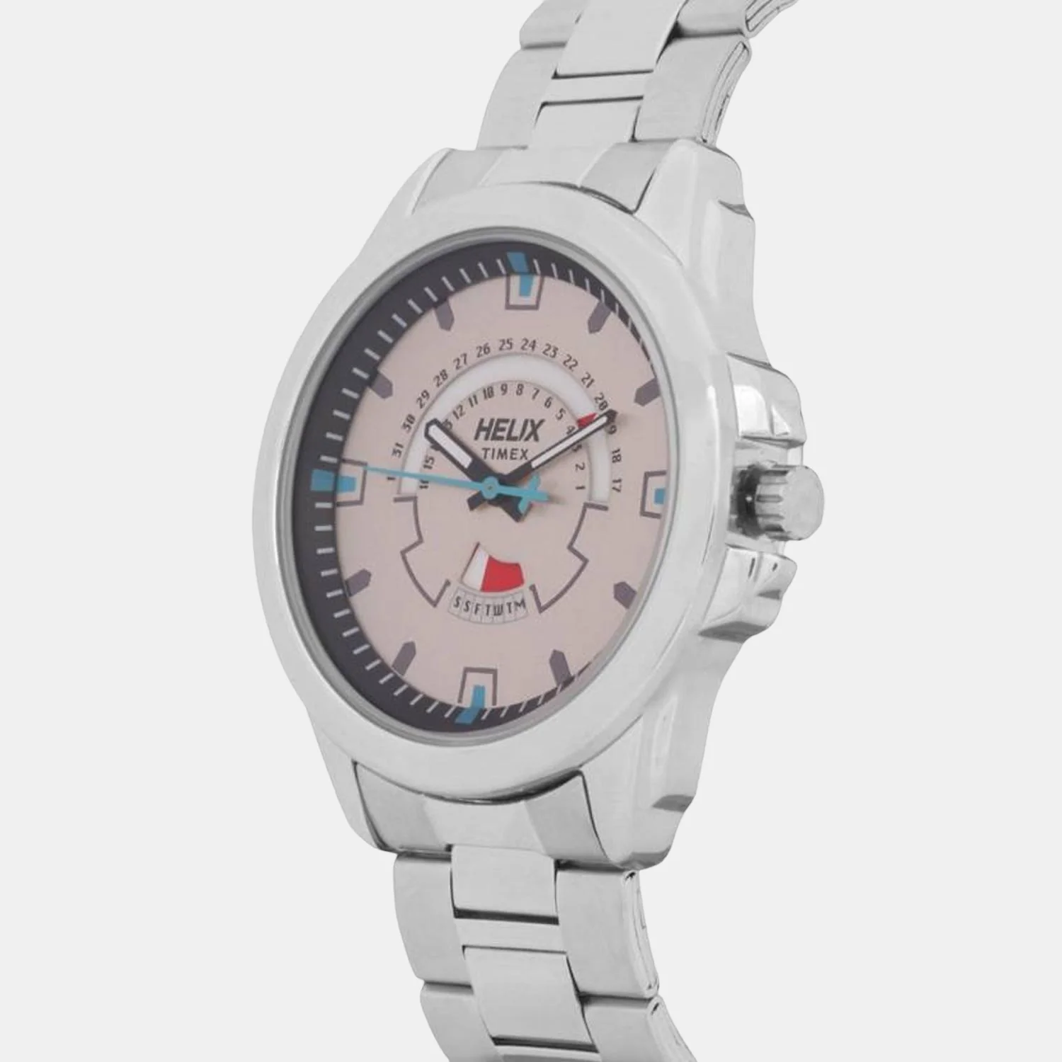 Men Quartz Grey Dial Analog Stainless Steel Watch TW032HG09 - Image 2