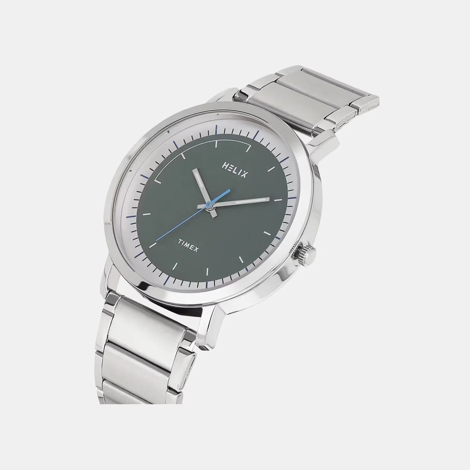 Men Quartz Grey Dial Analog Stainless Steel Watch TW053HG15T - Image 2