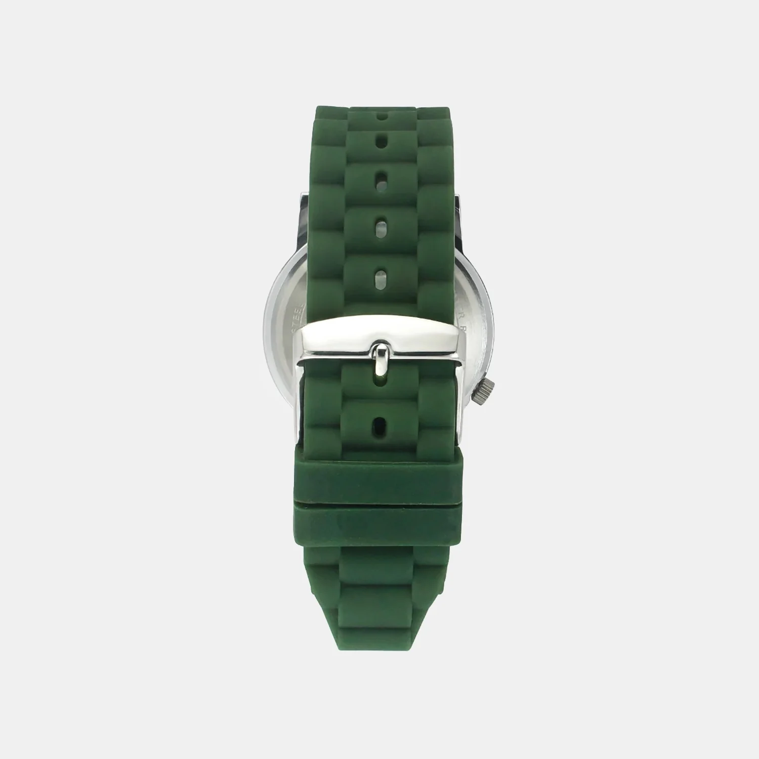 Men Quartz Olive Green Dial Analog Silicone Watch TW058HG01 - Image 5