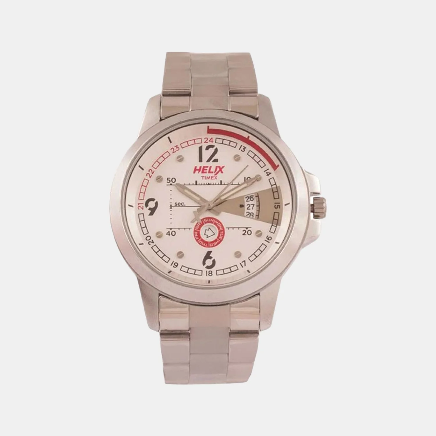 Men Quartz Silver Dial Analog Brass Watch TW023HG16