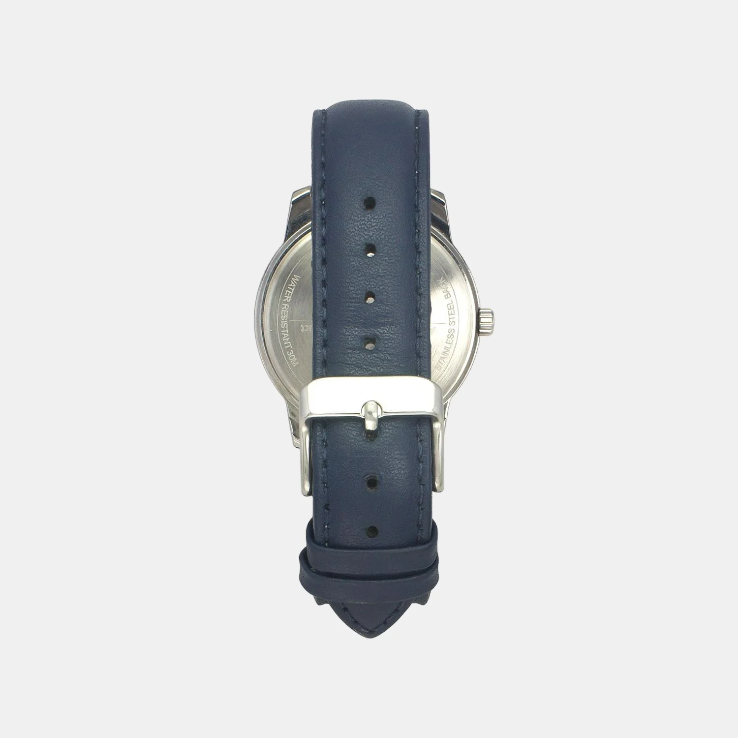 Men Quartz Silver Dial Analog Leather Watch TW046HG01 - Image 4