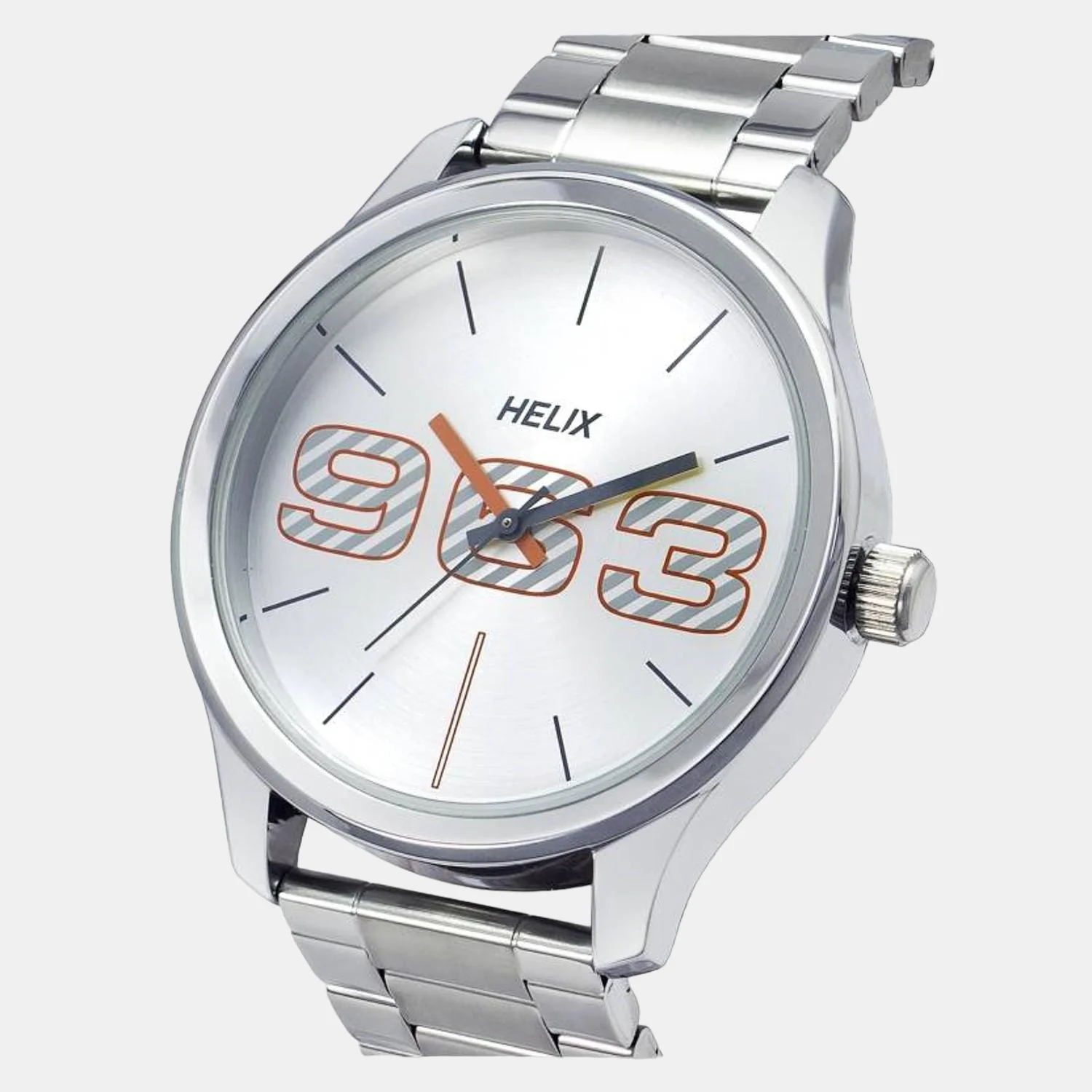 Men Quartz Silver Dial Analog Stainless Steel Watch TW043HG00 - Image 2