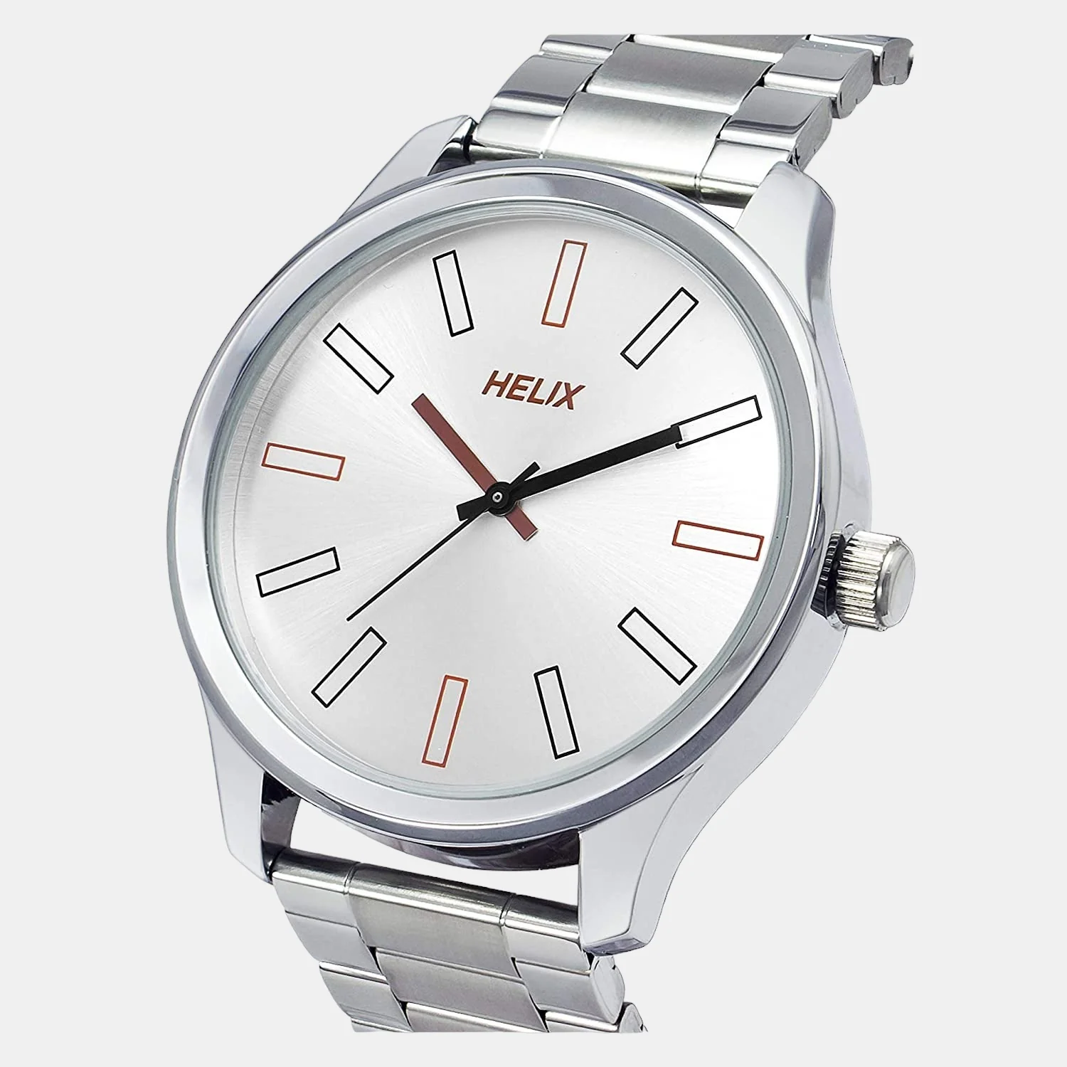 Men Quartz Silver Dial Analog Stainless Steel Watch TW043HG05 - Image 2