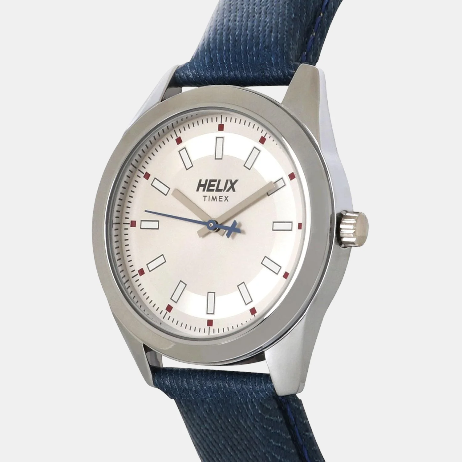 Men Quartz White Dial Analog Leather Watch TW031HG05 - Image 3