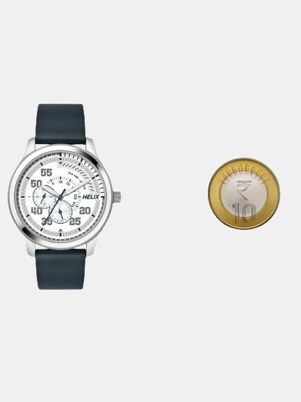 Men Quartz White Dial Analog Stainless Steel Watch TW043HG07 - Image 3