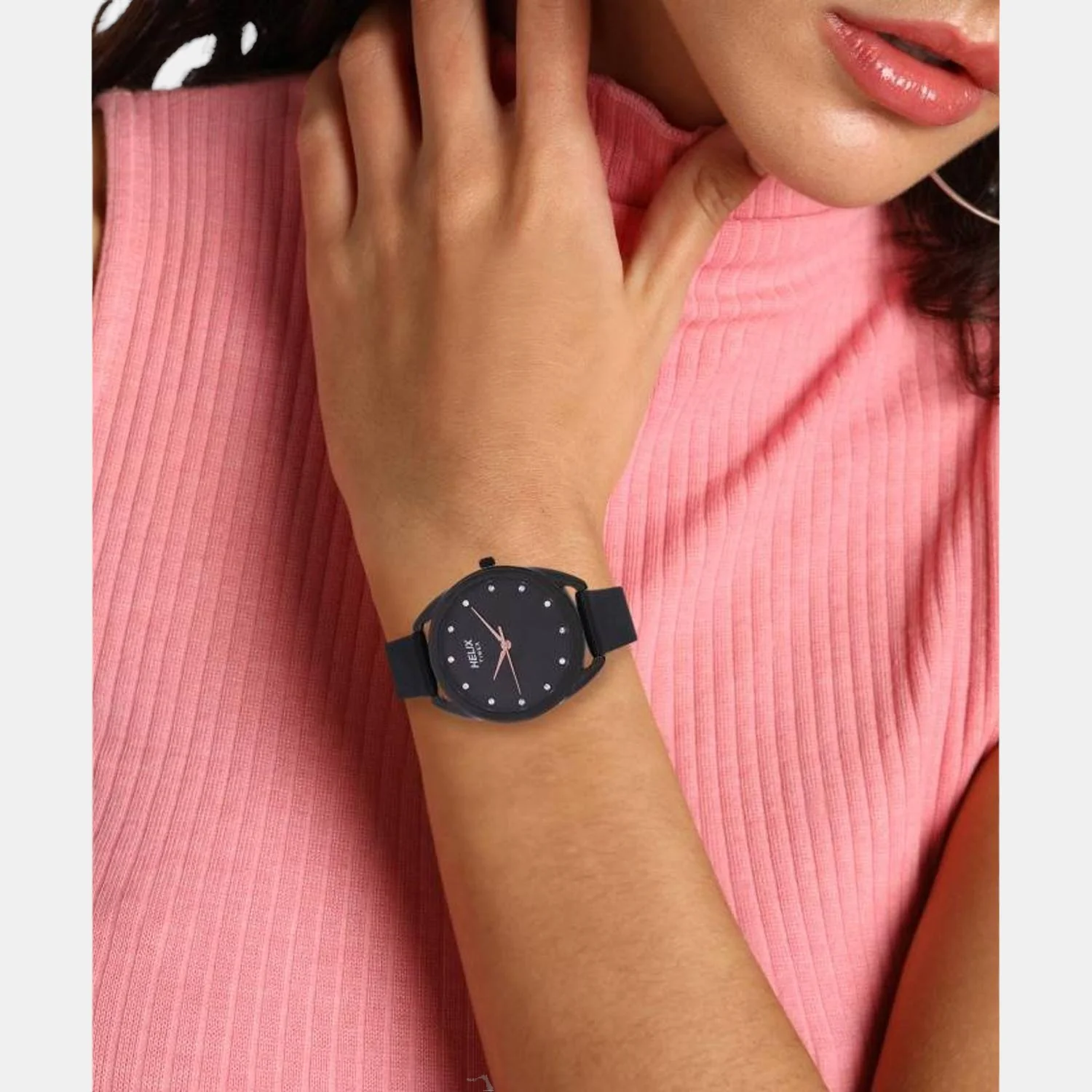 Women Quartz Black Dial Analog Leather Watch TW043HL02 - Image 5