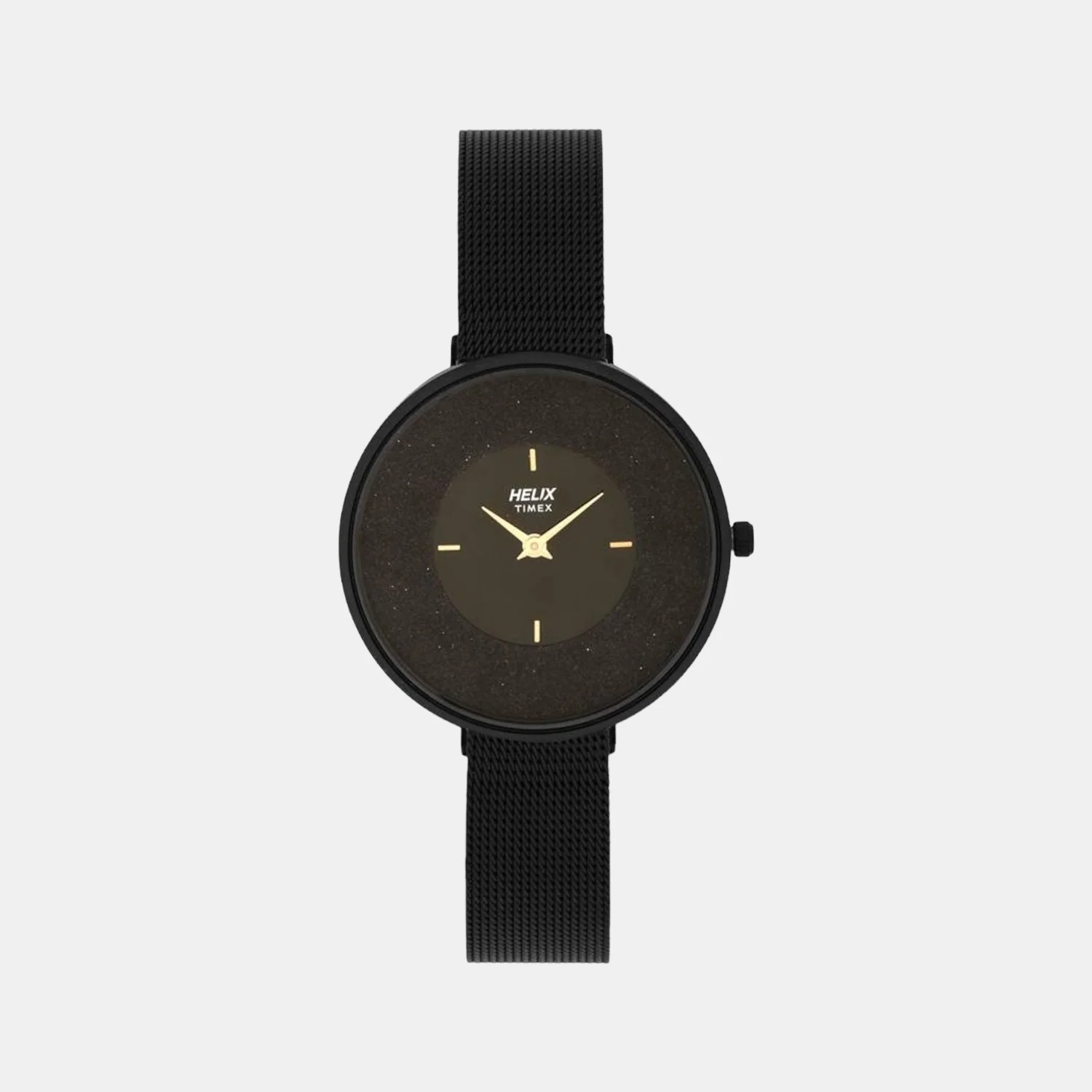 Women Quartz Black Dial Analog Mesh Watch TW031HL10