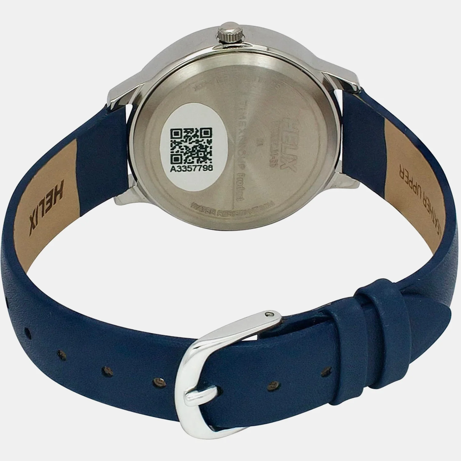 Women Quartz Blue Dial Analog Leather Watch TW022HL30 - Image 4