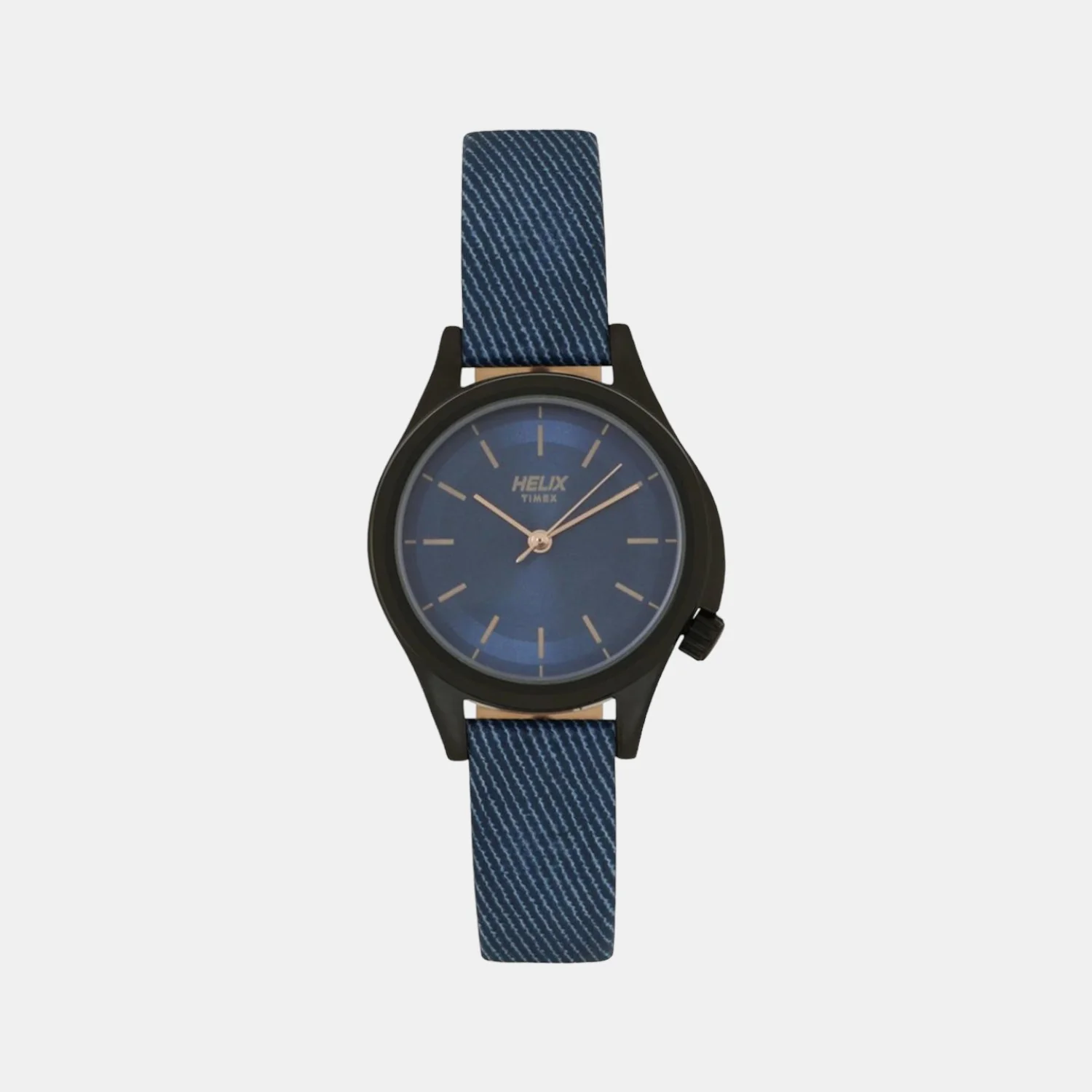 Women Quartz Blue Dial Analog Leather Watch TW037HL09