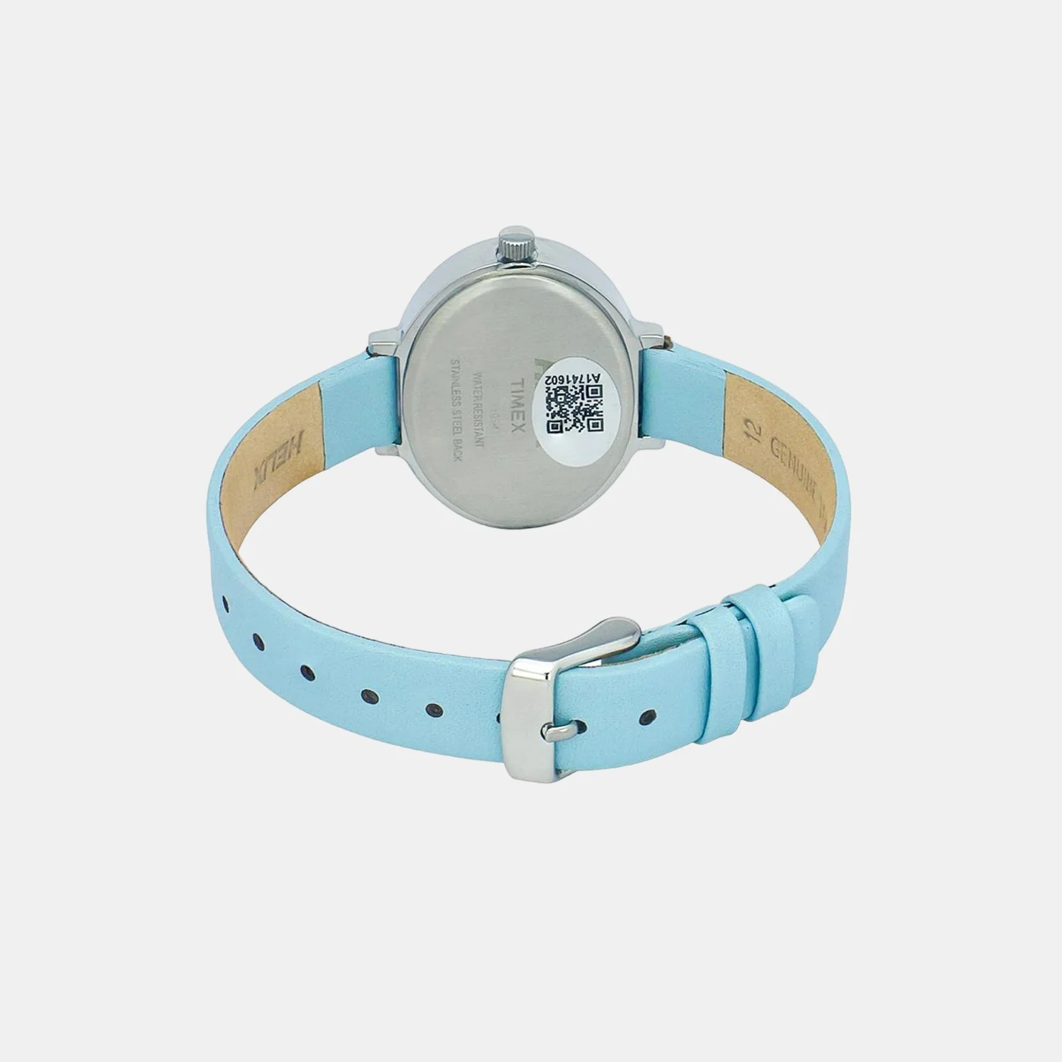 Women Quartz Blue Dial Analog Leather Watch TW039HL05 - Image 2