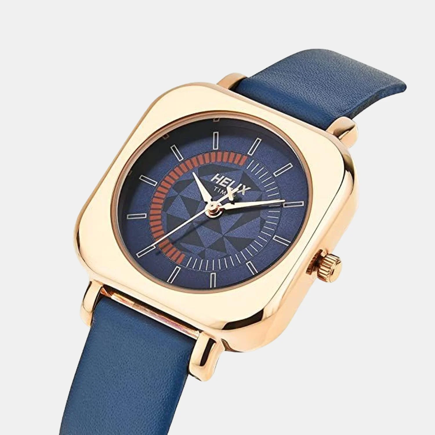 Women Quartz Blue Dial Analog Leather Watch TW042HL02 - Image 2