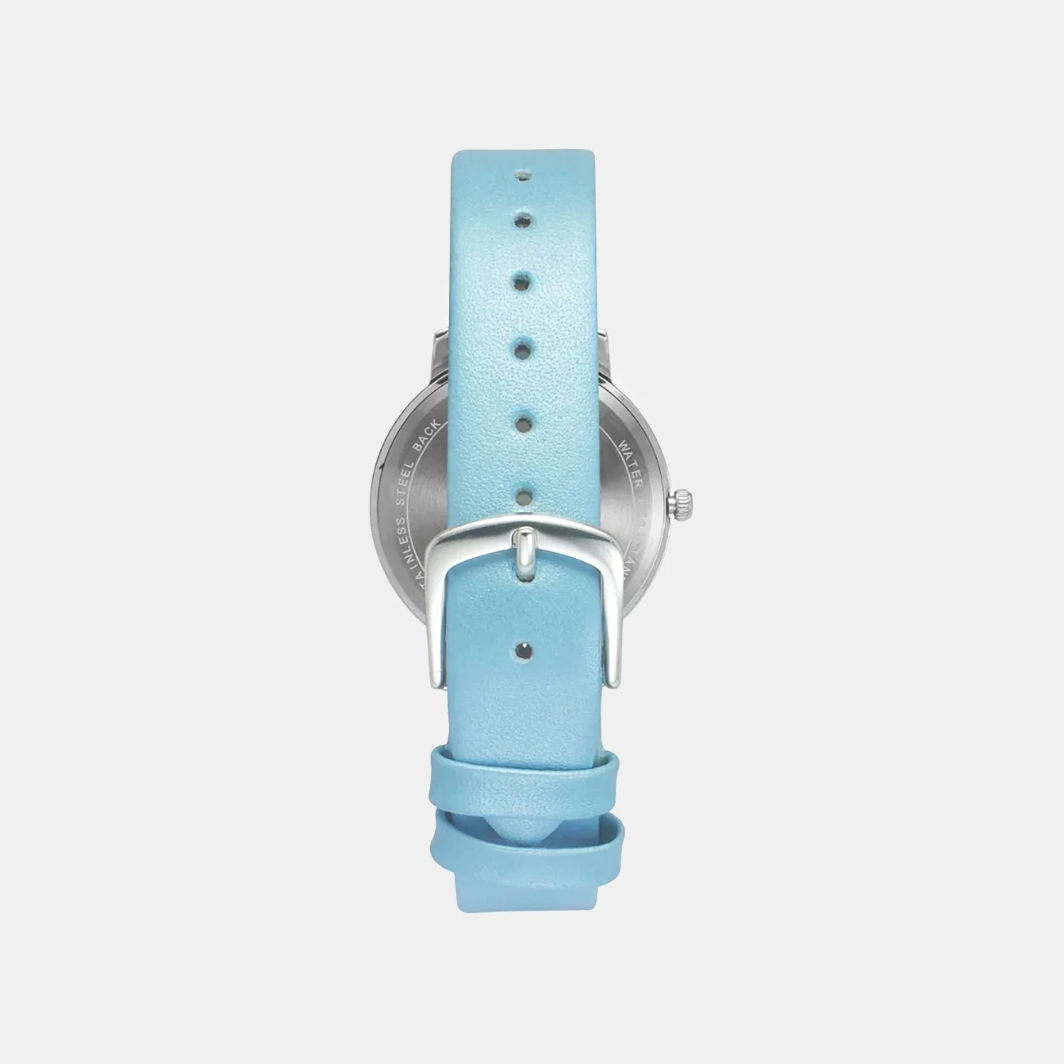 Women Quartz Blue Dial Analog Leather Watch TW056HL05T - Image 3