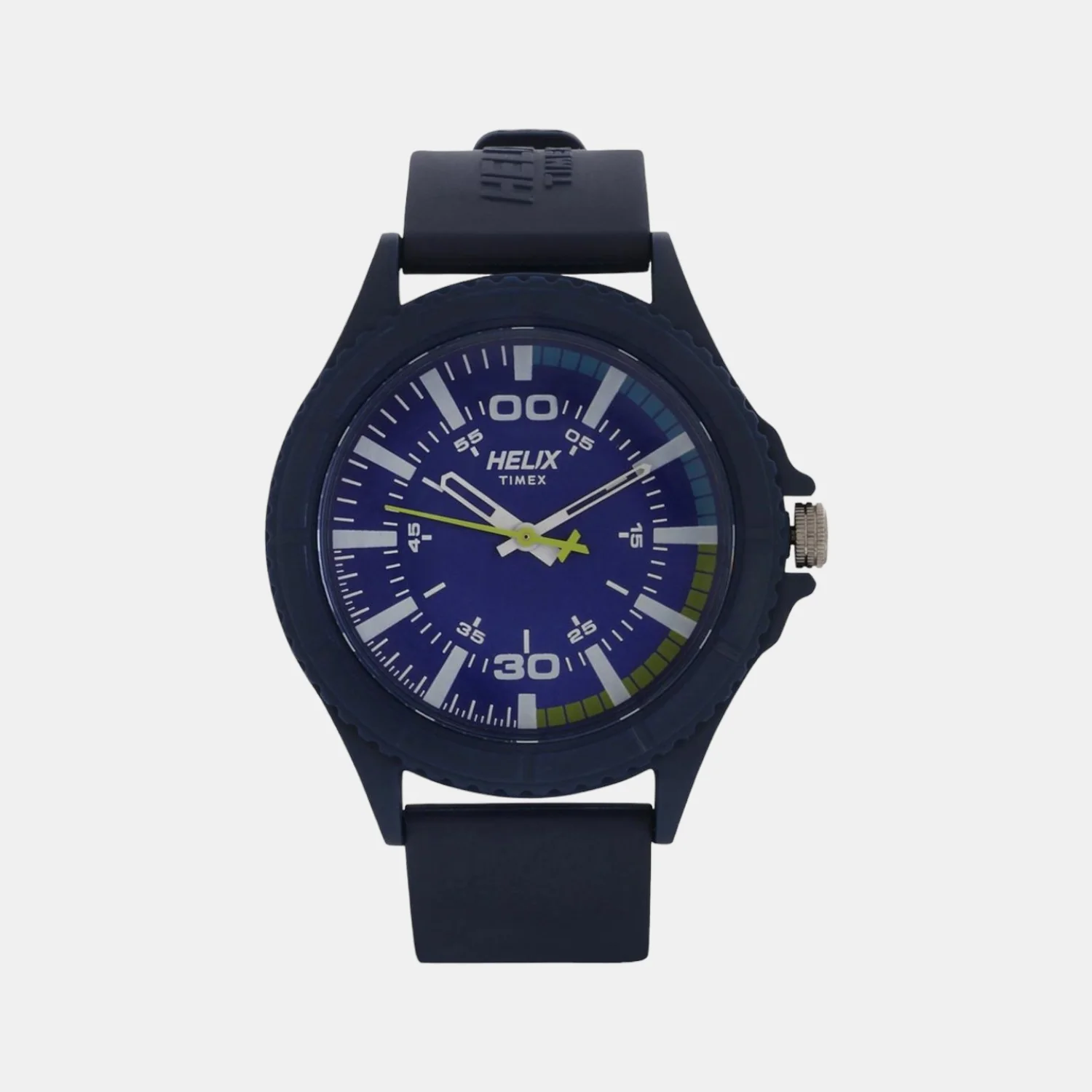 Women Quartz Blue Dial Analog Rubber Watch TW033HG04